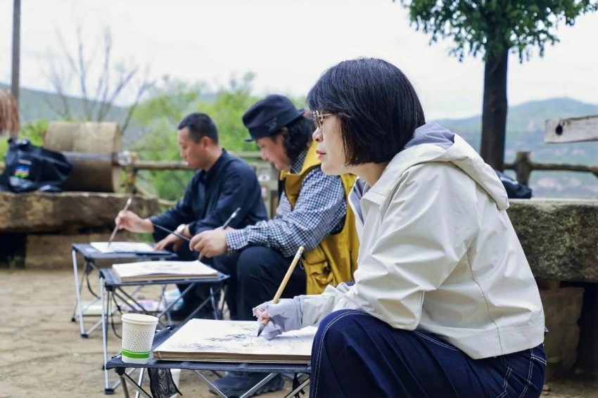 走进甘泉石门 写生描摹乡土风华(图3)