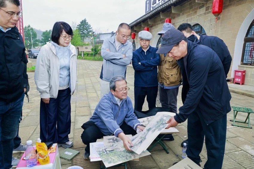 走进甘泉石门 写生描摹乡土风华(图4)