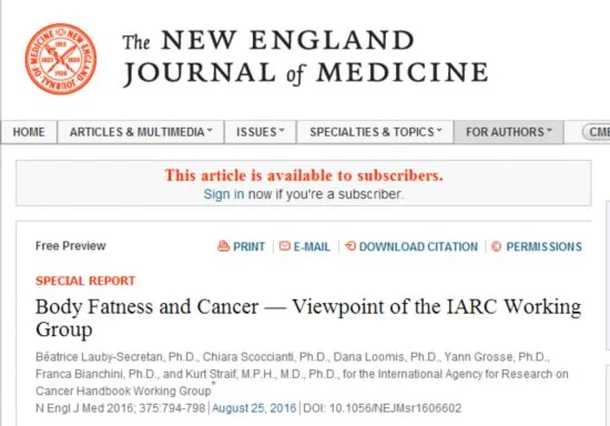 肥胖真能致癌!WHO确认与肥胖相关癌症又多了8种(图1) 肥胖真能致癌!WHO确认与肥胖相关癌症又多了8种(图1)