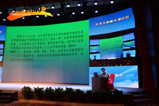 2016生态文明衡水湖论坛举行 让湿地“扮靓”城市