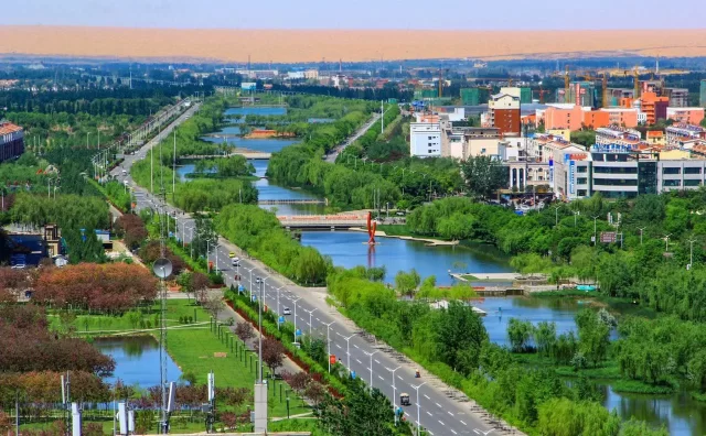 宁夏中卫：大漠尽披黄金甲 塞上江南唱新歌(图1)