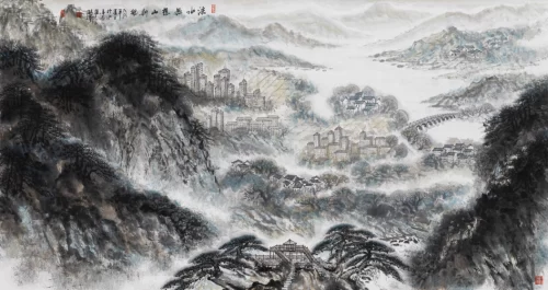 山川古韵展新貌——郑毓宁绘画作品欣赏(图2) 山川古韵展新貌——郑毓宁绘画作品欣赏(图2)