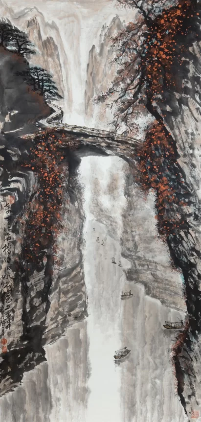 山川古韵展新貌——郑毓宁绘画作品欣赏(图7) 山川古韵展新貌——郑毓宁绘画作品欣赏(图7)