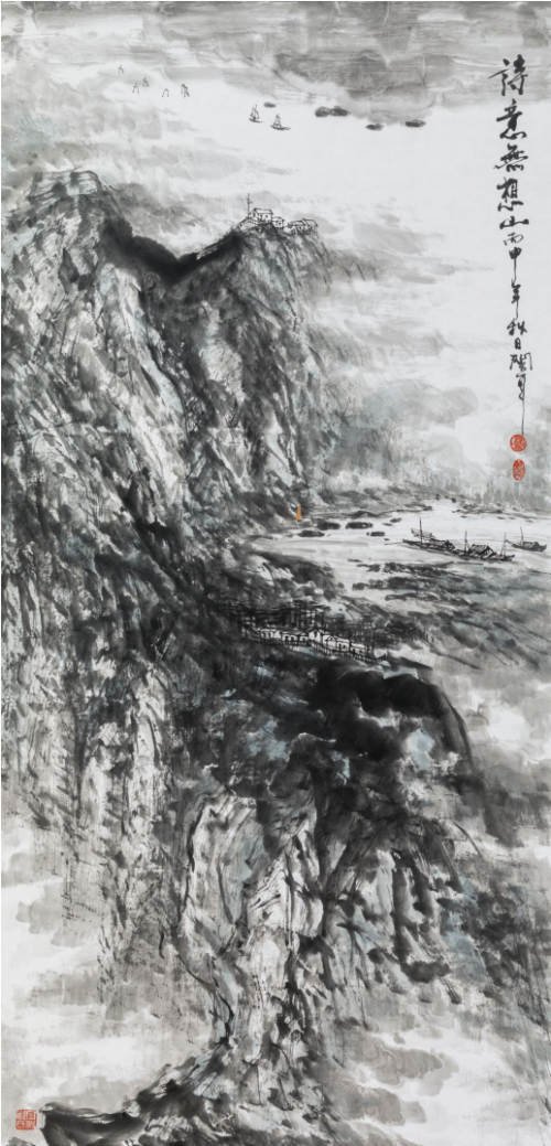 山川古韵展新貌——郑毓宁绘画作品欣赏(图6)