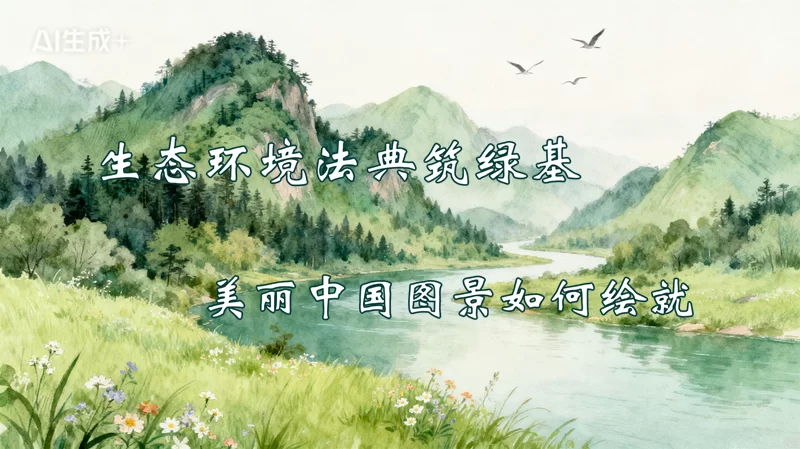 两会观察丨生态环境法典筑绿基，美丽中国图景如何绘就？